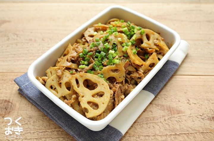 簡単に大量消費！豚肉のれんこんのカレー和風炒め