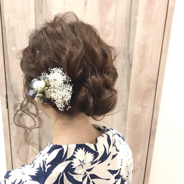 浴衣 髪型 ショート 簡単 やり方