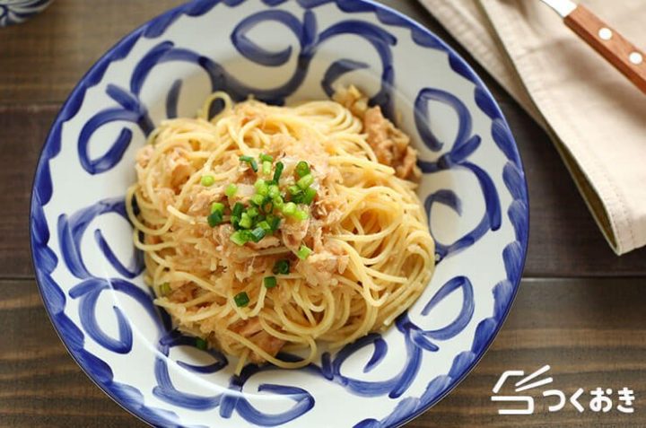 献立に加えたい節約レシピ！ツナと玉ねぎパスタ