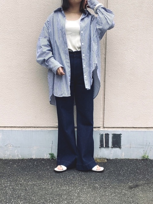 ZARA ストライプシャツ