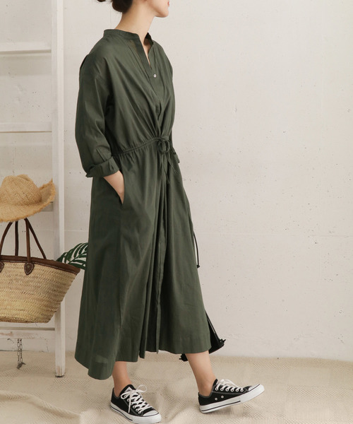 40代のシャツワンピの秋コーデ 最新 上手にサラッと着こなすには Folk