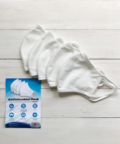 [COMMON WARE] HO:UV CUT COTTON MASK 5P SET 　UVカットコットンマスク5枚セット