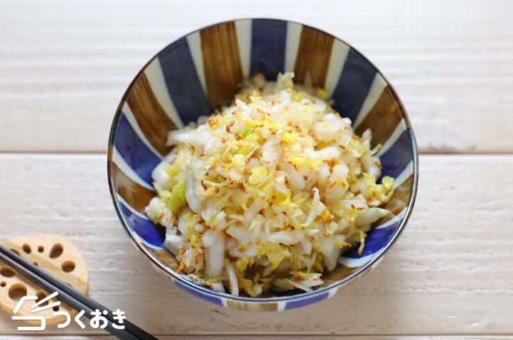 和食のレシピに！美味しい白菜のゴマサラダ