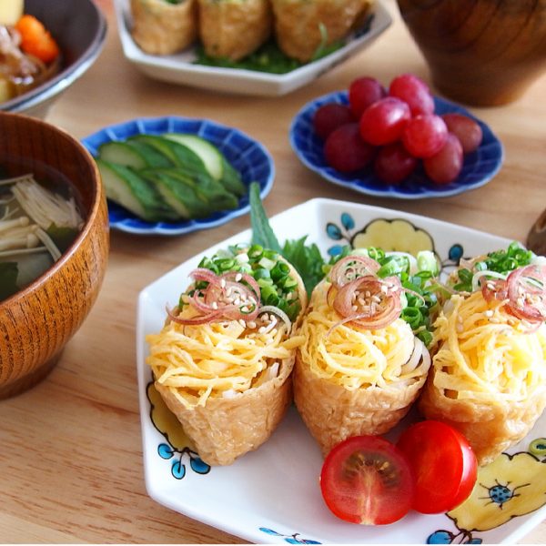 冷たいアレンジ麺レシピ！いなり素麺