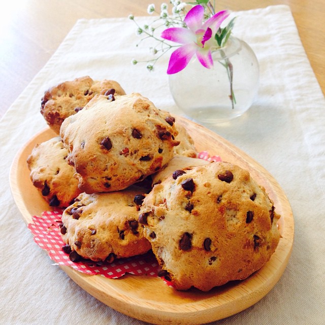 チョコアーモンドの手作りスコーン