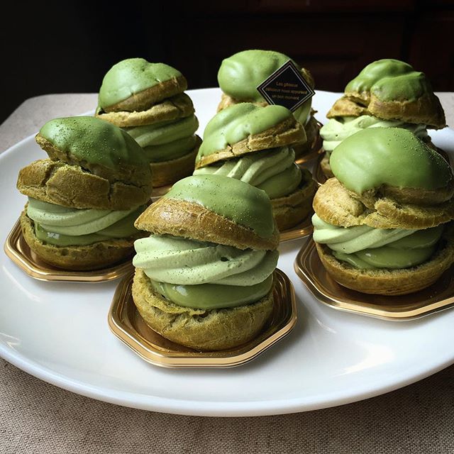 手作りレシピ!抹茶づくしの人気シュークリーム