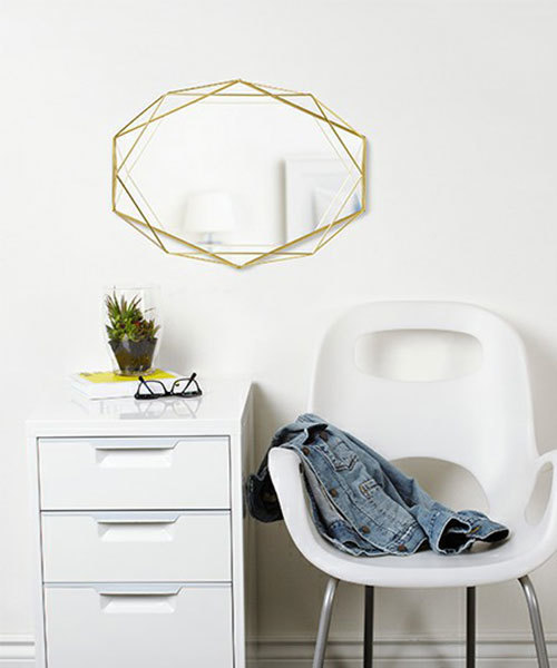 [entre square] Umbra/プリズマ ミラー マットブラス