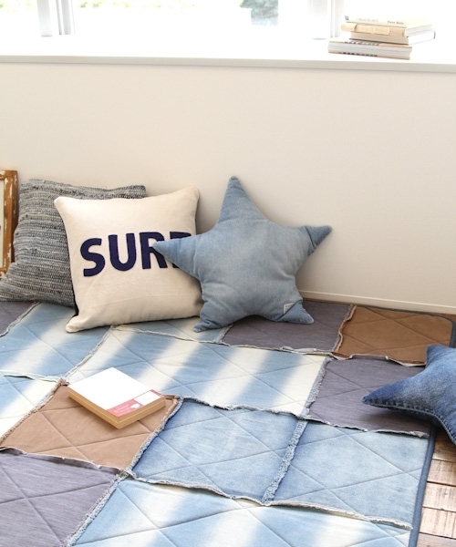 [BAYFLOW] BAYFLOW／デニムキルト　185×185