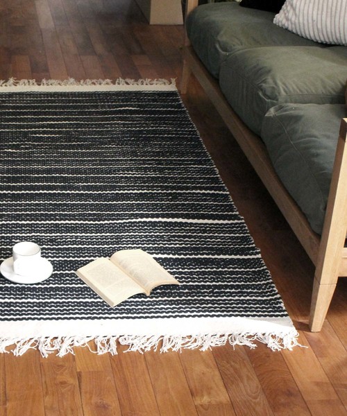 [a.depeche] cotton rug 2155 square / ラグ 2畳用