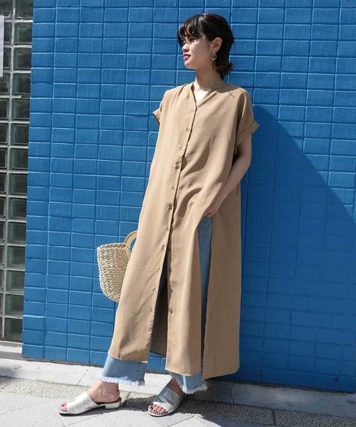 夏のシャツワンピコーデ 着回しの幅が広がる大人のおしゃれファッション Folk