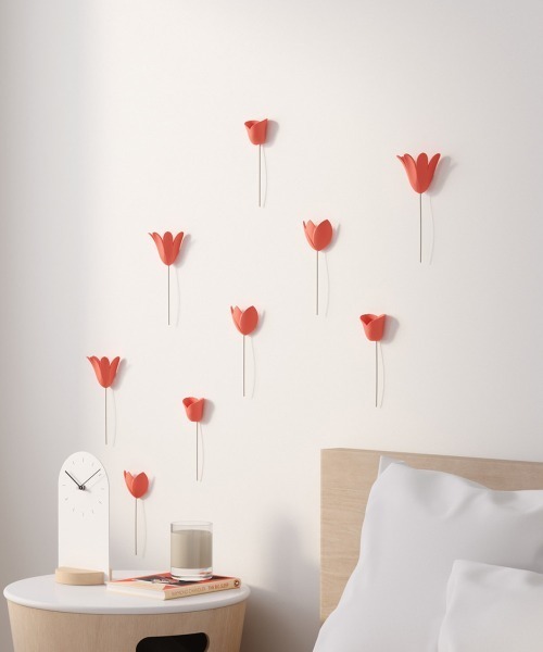 [entre square] umbra/ブルーマー ウォールデコ 9個入り オレンジ