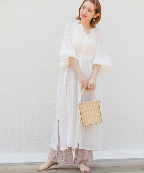 簡単に旬顔になりたいなら 大人のシアーワンピースコーデ Folk