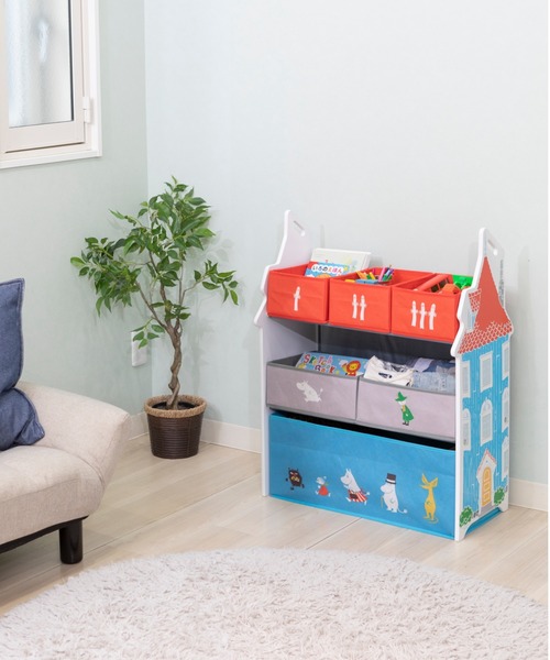 [nihonikuji] MOOMIN　おかたづけ大好き収納ラック