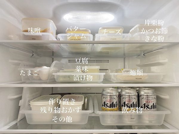 常にあるものは上段に