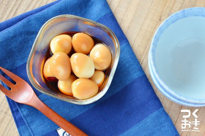 うずらの卵のにんにく醤油漬け