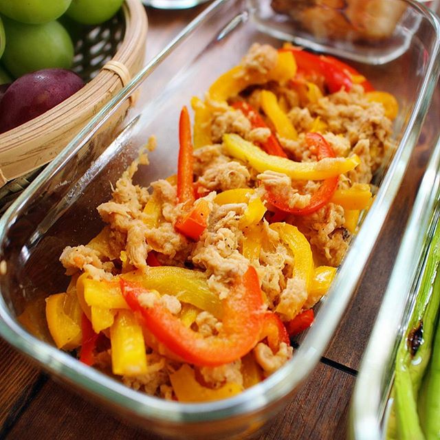 簡単早いお弁当!ツナとパプリカの時短サラダ