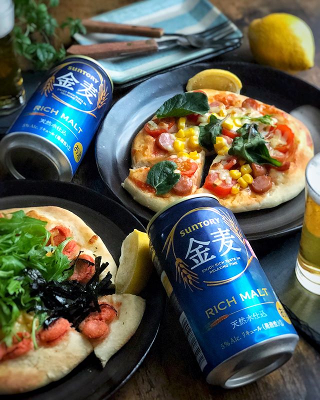 簡単和風アレンジ!明太子と水菜のチーズピザ