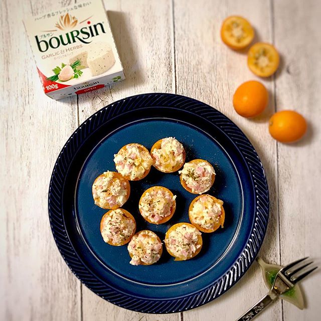 ひと口で!金柑とチーズのフィンガーフード