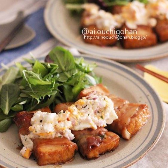 便利な使い道!厚揚げの豚巻きチキン南蛮風