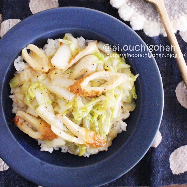 糖質制限中に！白菜とちくわの中華風あんかけ