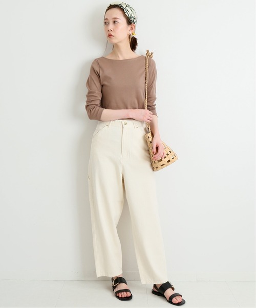 【11月中旬服装】白パンツで洗練コーデ