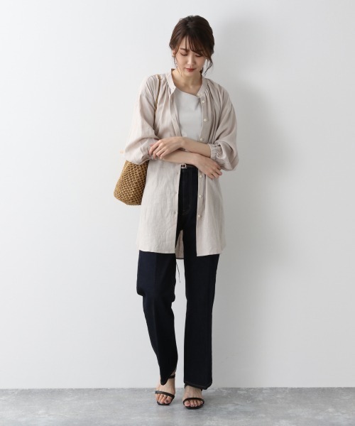 【11月中旬服装】リネンシャツで快適コーデ