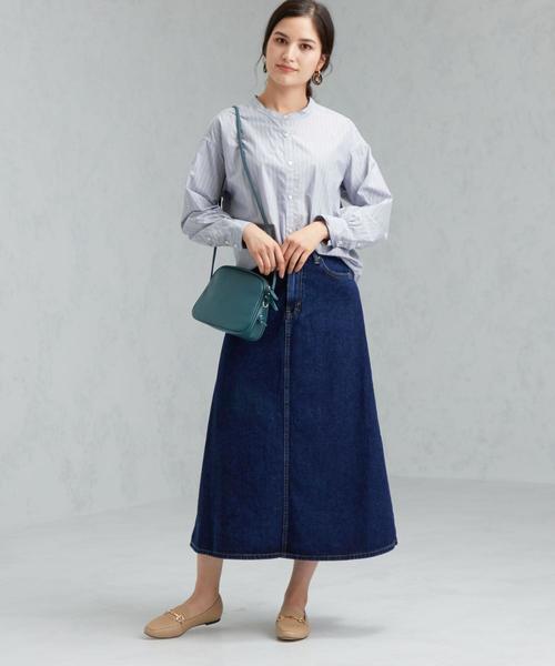 秋のストライプシャツコーデ 秋 一枚でも羽織ってもおしゃれな着こなし Folk