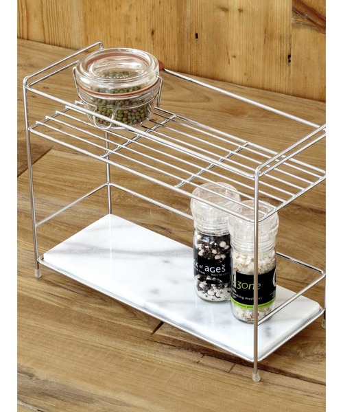 [TIMELESS COMFORT] TIMELESSCOMFORT オリジナル　CASUAL STORAGE　マーブルスモールキッチンラック