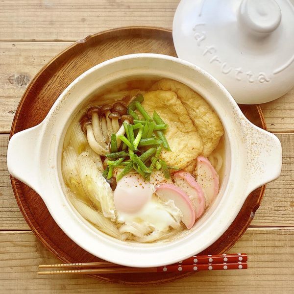 芯から温まる♪鍋焼きうどん