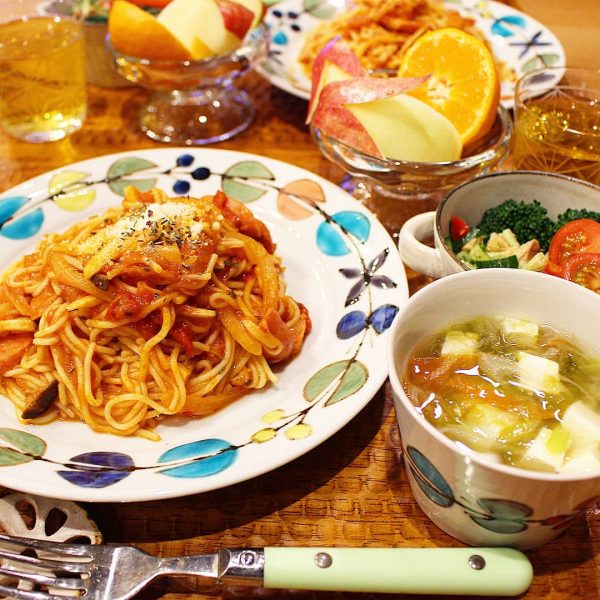 糖質0麺のトマトソースパスタ