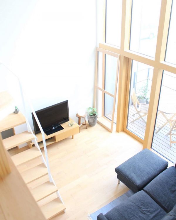 吹き抜けリビング10