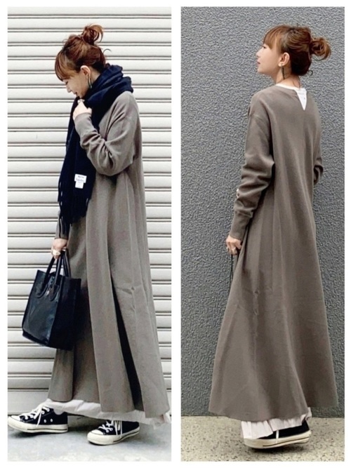 冬のワンピース スニーカーコーデ おしゃれな抜け感をアクセントに Folk