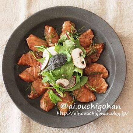 パーティー料理!サーモンのカルパッチョ