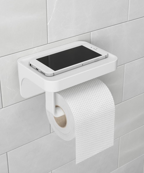 狭いトイレを使いやすくするペーパーホルダー