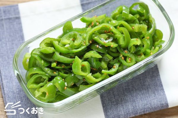 温野菜でも美味しい！ピーマンのうま塩和え