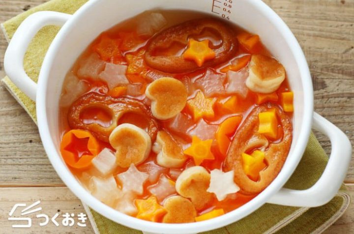 簡単で可愛いレシピ。野菜の出汁煮