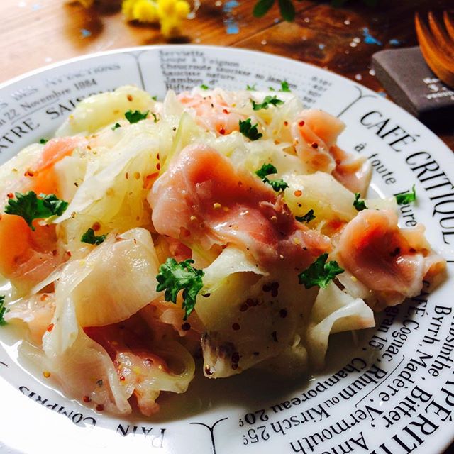 洋食の献立に!大根と生ハムのマリネ