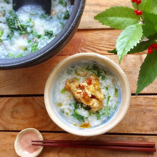 夕飯におすすめ！中華風味の七草粥