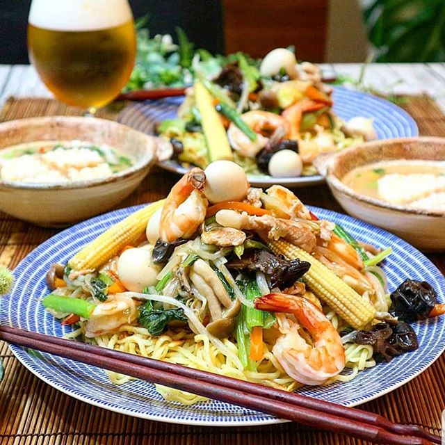 おすすめの具材!野菜あんかけ焼きそば