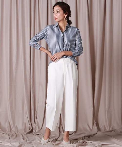 ガウチョパンツコーデ【2021最新】きれいめファッションを着こなそう 