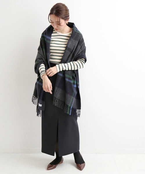 IENA メルトンロングスリットスカート◆