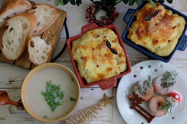 雑穀と豆の豆乳スープ