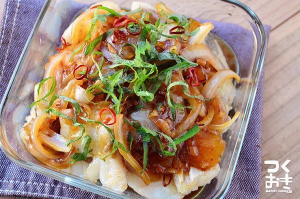 冬の和食！タラの香味野菜あんかけ