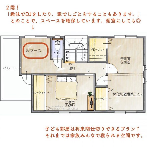 帰ったら、手洗いうがいと着替え！洗面所とファミクロが近い間取り。5