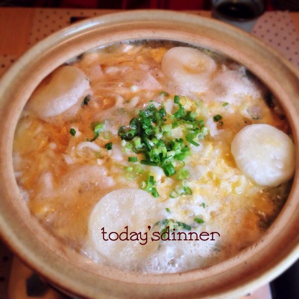 うどんとお餅のみぞれ鍋