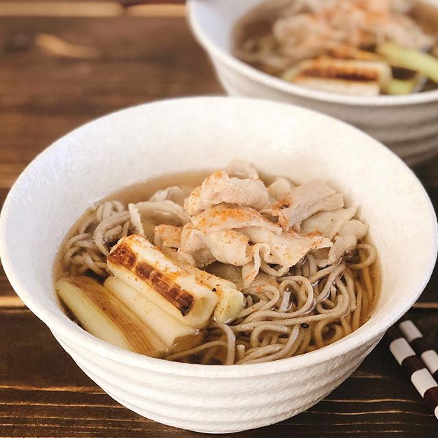 美味しい人気の味付け♪豚バラと焼きネギのそば