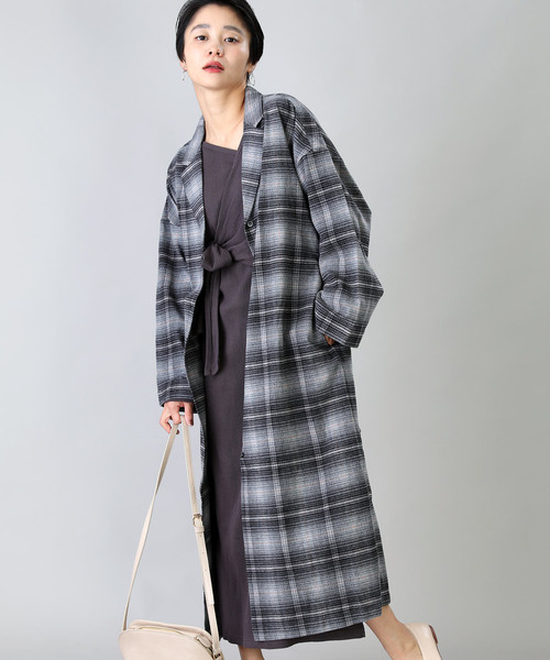 PENDLETON×FREAK'S STORE/ペンドルトン 別注32/2シャギーチェックガウン