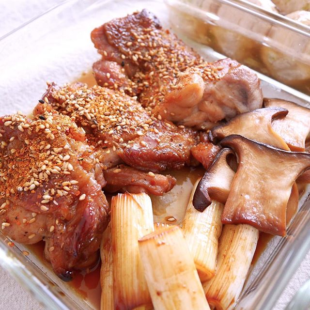 照り焼きをピリッと!鶏照り焼き七味がけ