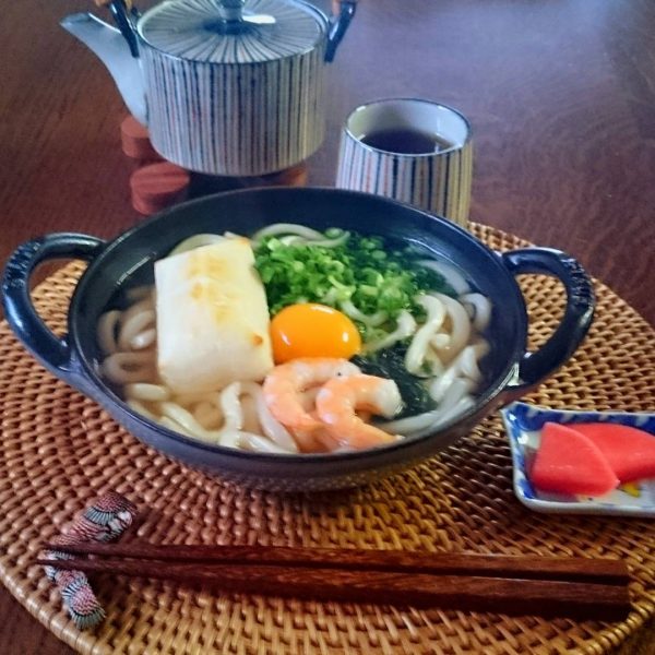 夜食におすすめ！鍋焼きうどん