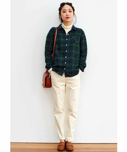 リブ イン コンフォート 重ね着してももたつかない!ストレッチガーゼ×カットソーの伸びシャツ